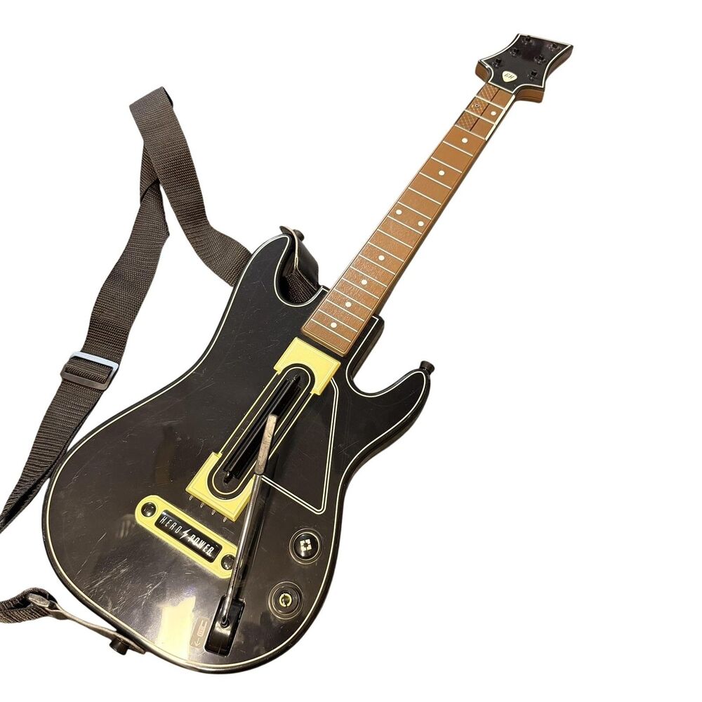 Activision Guitar Hero Live Wireless Guitar Controller Black No Dongle Tested